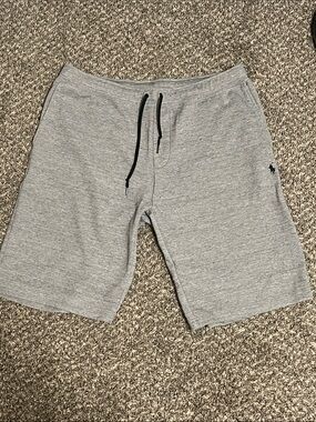 Polo by Ralph Lauren Heather Gray Knit Drawstring Men's Shorts Large Tall